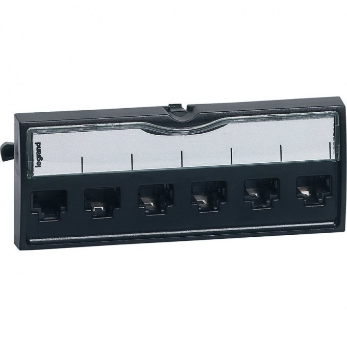 Вставка для патч-панелей 6 коннекторов RJ 45 категория 6 FTP 19' LCS² 033565 Вставка для патч-панелей 6 коннекторов RJ 45 категория 6 FTP 19' LCS² 033565