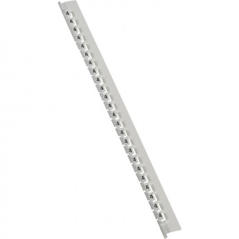 Маркер LEGRAND Memocab ширина 2,3 мм чёрная маркировка на белом фоне цифра 4