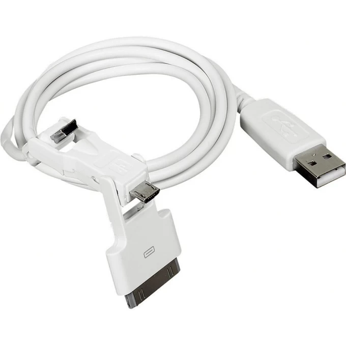 USB-кабель LEGRAND для зарядки 3 в 1 белый 050683 USB-кабель LEGRAND для зарядки 3 в 1 белый 050683