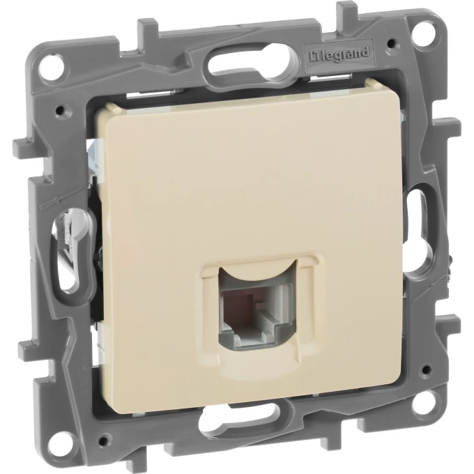 Телефонная розетка LEGRAND RJ11 Etika слоновая кость 672340 Телефонная розетка LEGRAND RJ11 Etika слоновая кость 672340