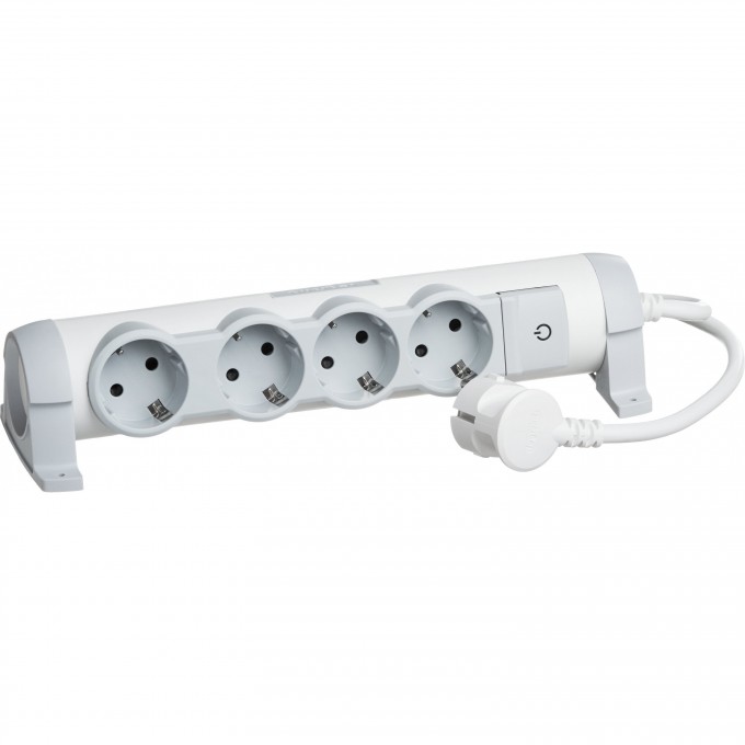 Многорозеточный блок LEGRAND 'Комфорт' 4 x 2К+З с кабелем длиной 1,5 м белый 694626 Многорозеточный блок LEGRAND 'Комфорт' 4 x 2К+З с кабелем длиной 1,5 м белый 694626