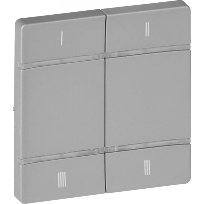 Лицевая панель LEGRAND Valena LIFE MyHome Play Zigbee для 4-сценарного радиоуправляющего устройства алюминий 754813 Лицевая панель LEGRAND Valena LIFE MyHome Play Zigbee для 4-сценарного радиоуправляющего устройства алюминий 754813