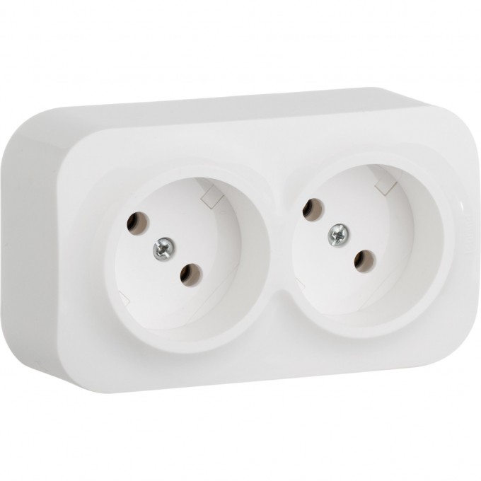 Розеточный блок LEGRAND 2 x 2К без шторок 16 A 250 В Quteo IP 20 белый 782212 Розеточный блок LEGRAND 2 x 2К без шторок 16 A 250 В Quteo IP 20 белый 782212