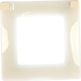 Рамка LEGRAND с защитной крышкой IP 44 Etika слоновая кость