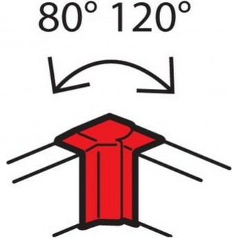 Внутренний изменяемый угол LEGRAND от 80° до 120° для кабель-каналов Metra 160x50
