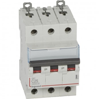 Выключатель автоматический LEGRAND трехполюсный 25А C DX3 6кА/10кА