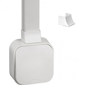 Адаптер LEGRAND Quteo для монтажа серии для мини-каналов Metra 40x16 белый