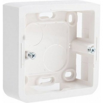 Накладная монтажная коробка LEGRAND Mosaic для суппорта Кат. № 0 802 51 глубина 30 мм 2 модуля белый