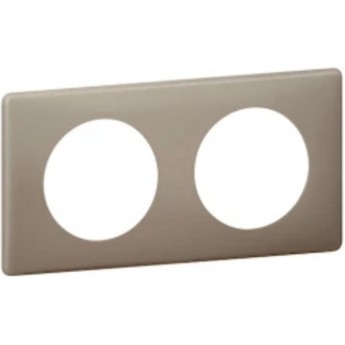 Рамка LEGRAND Celiane 2 поста, грэй перкаль Рамка LEGRAND Celiane 2 поста, грэй перкаль