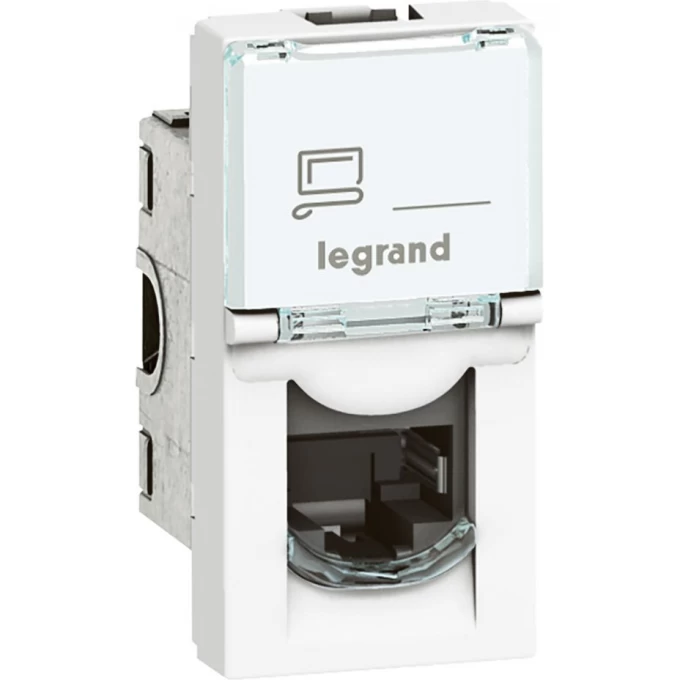 Розетка LEGRAND Mosaic RJ45 STP кат.6А, 1 модуль, белый 76573 Розетка LEGRAND Mosaic RJ45 STP кат.6А, 1 модуль, белый 76573